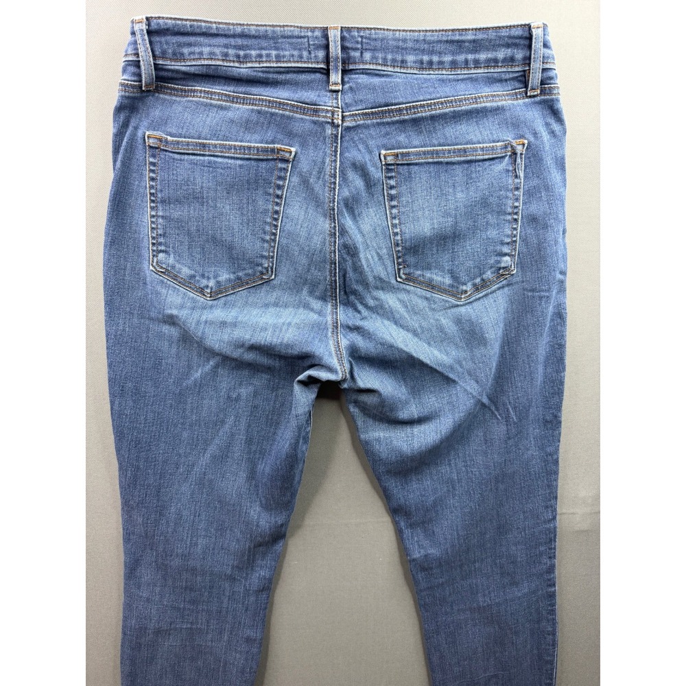 Loft Curvy Skinny Jeans Womens Blue Medium Wash Denim 32x27 - Picture 2 of 11